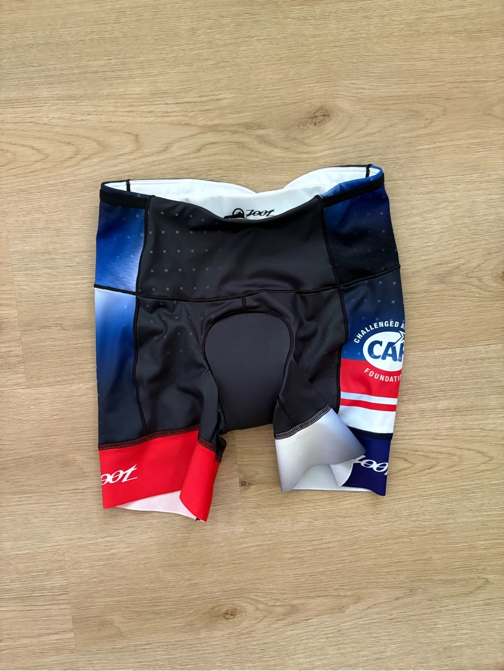 Zoot White and Black Cycling Shorts